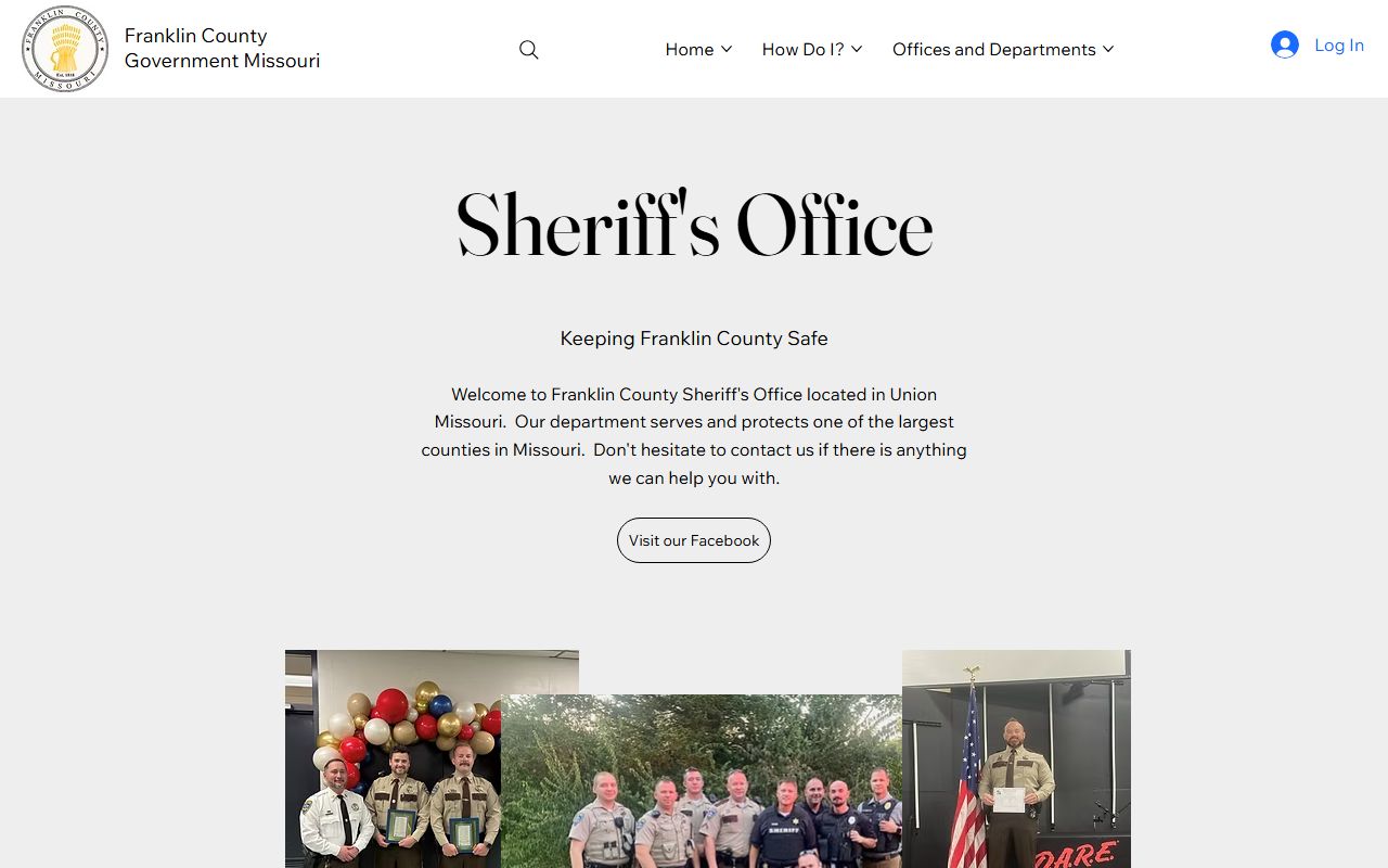 Franklin County Missouri 24 hour booking Sheriff's Office website